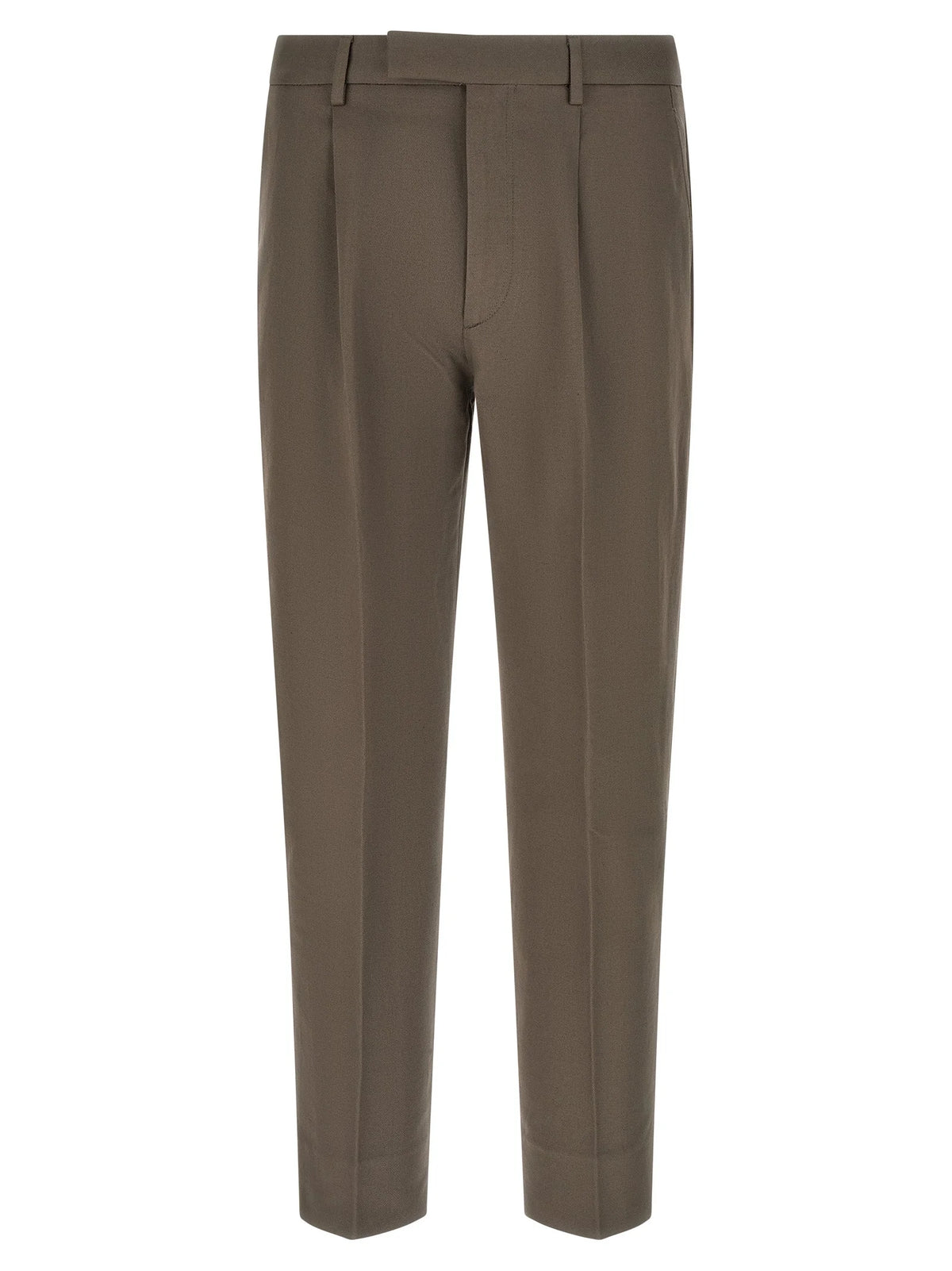 ZEGNA Brown Cotton Dress Pants - IT52 | XL