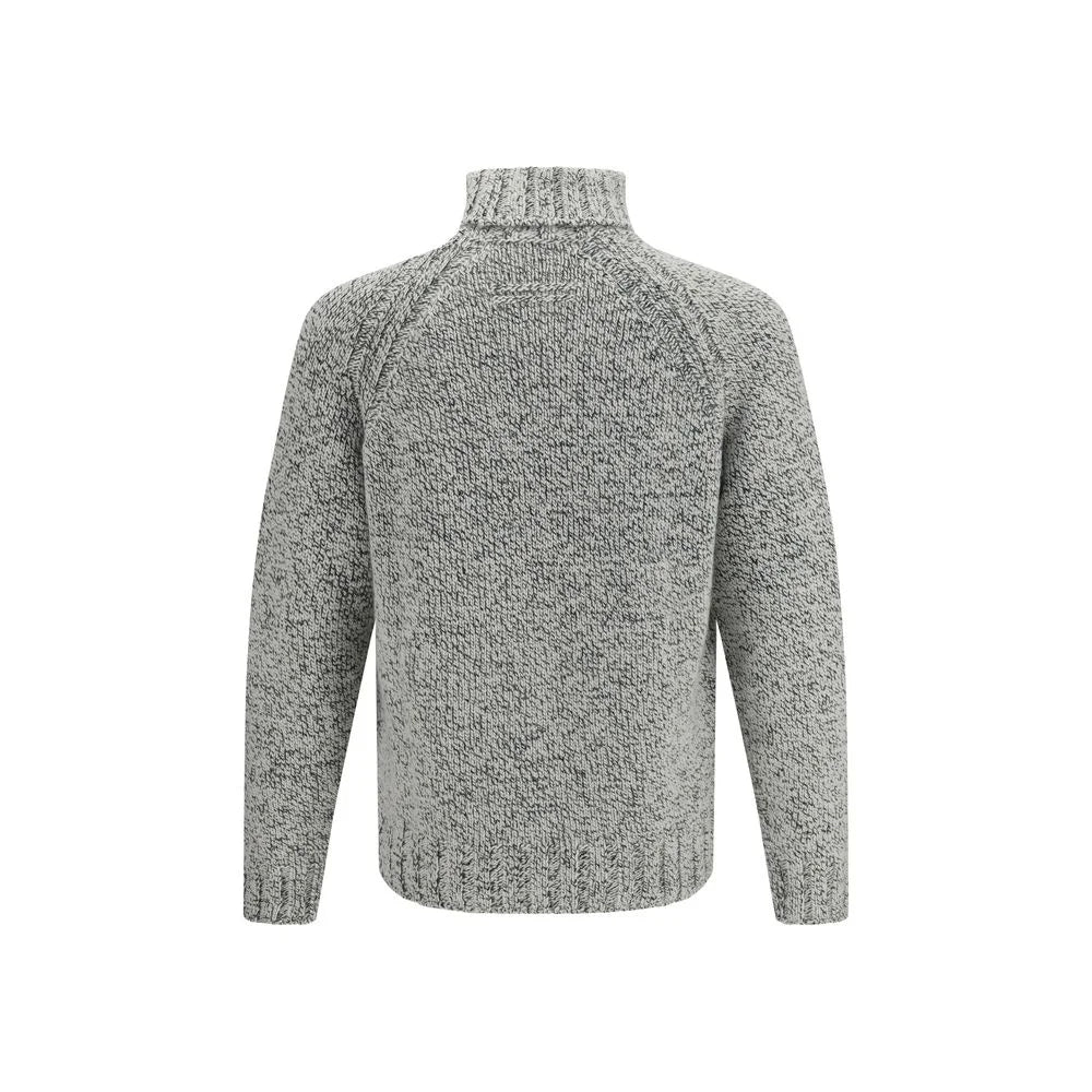ZEGNA Cashmere and Wool Turtleneck Sweater - Sweaters