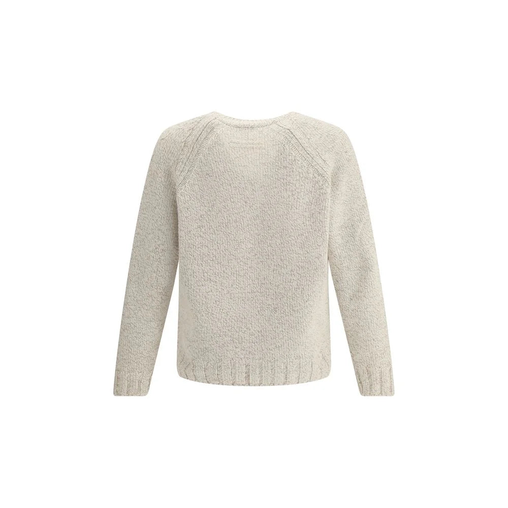 ZEGNA Cream Cashmere Cashmere Sweater