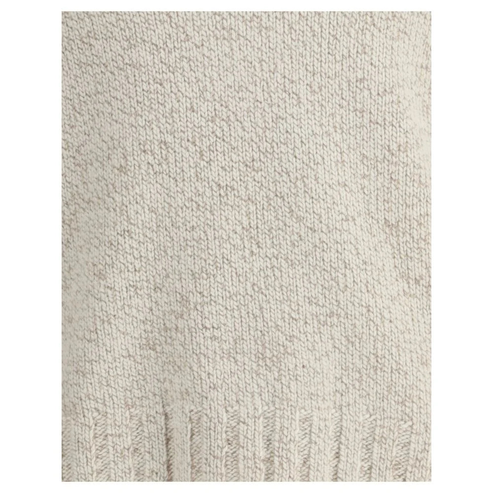 ZEGNA Cream Cashmere Cashmere Sweater