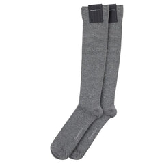 ZEGNA Gray Cotton Sock - Crew Socks