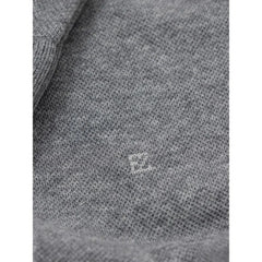 ZEGNA Gray Cotton Sock - Crew Socks