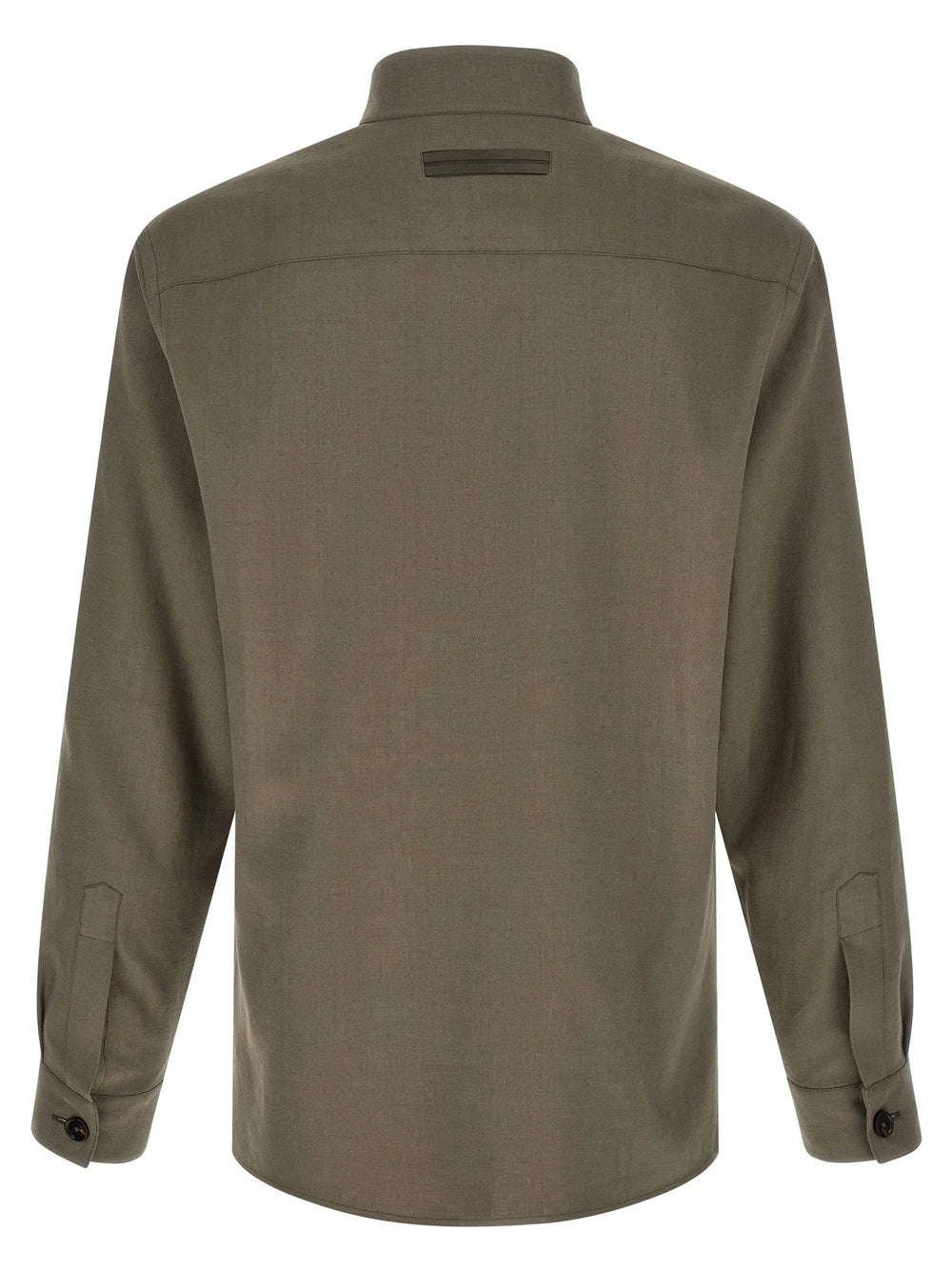 ZEGNA Gray Linen Blouse - S