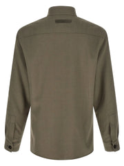 ZEGNA Gray Linen Blouse - S