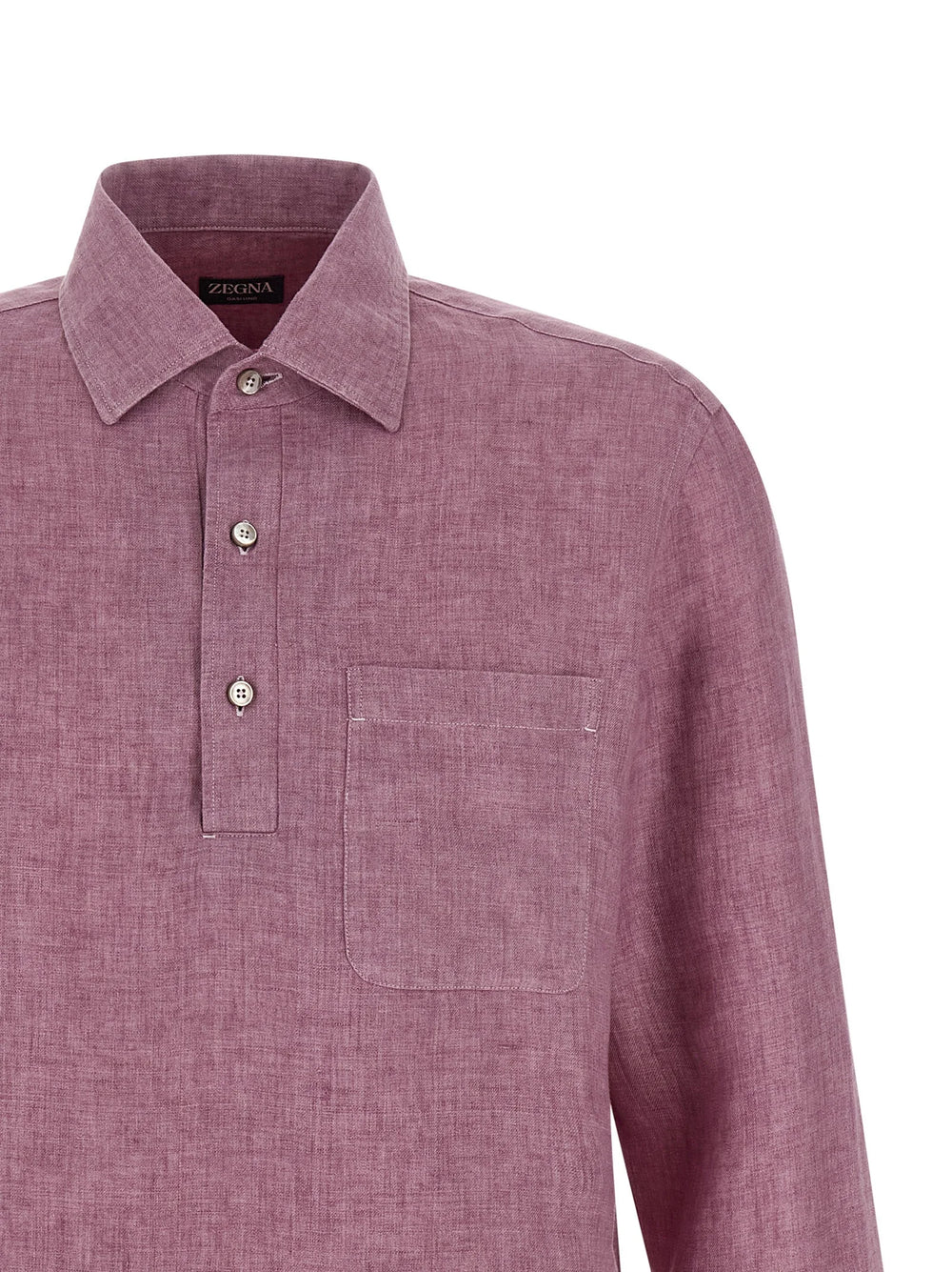 ZEGNA Multicolor Linen Polo Shirt