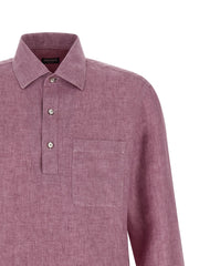ZEGNA Multicolor Linen Polo Shirt