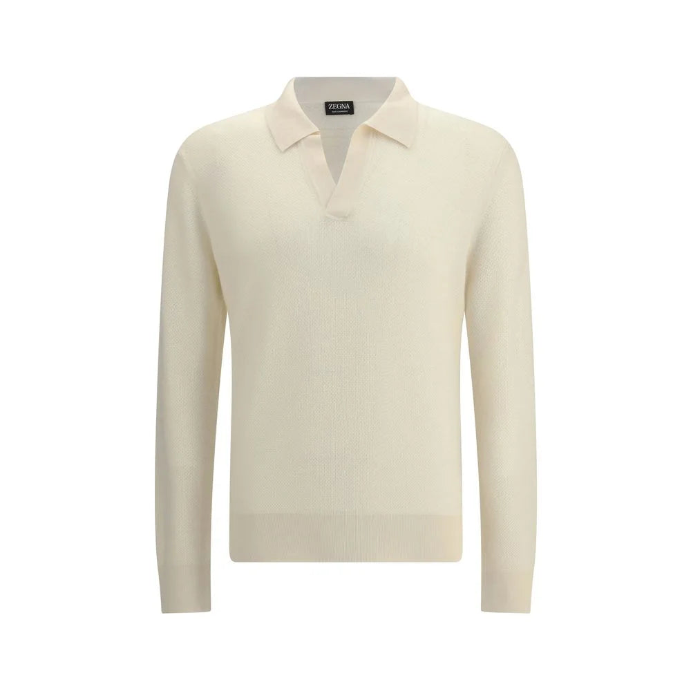ZEGNA White Cashmere Shirt - IT46 | S
