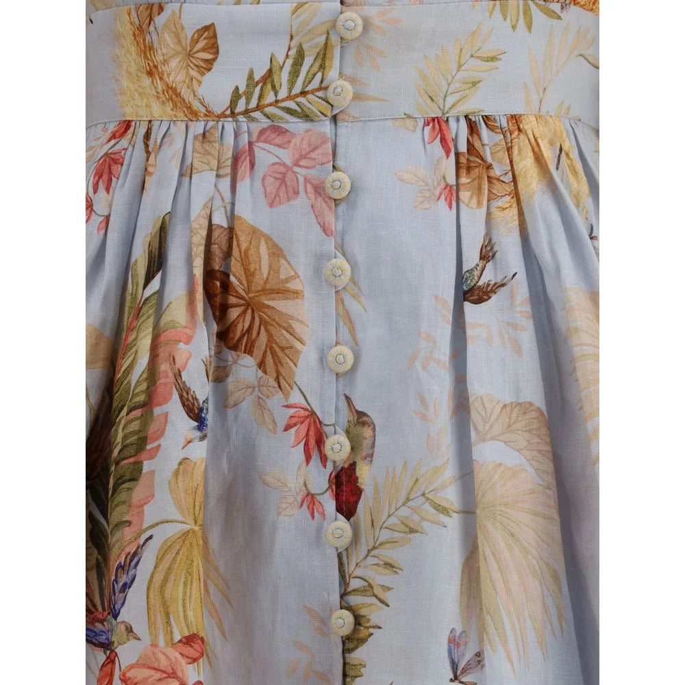 Zimmermann Ascension Plunge Mini Dress - Dresses