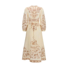 Zimmermann Beige Linen Casual Dress