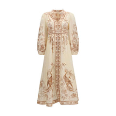 Zimmermann Beige Linen Casual Dress