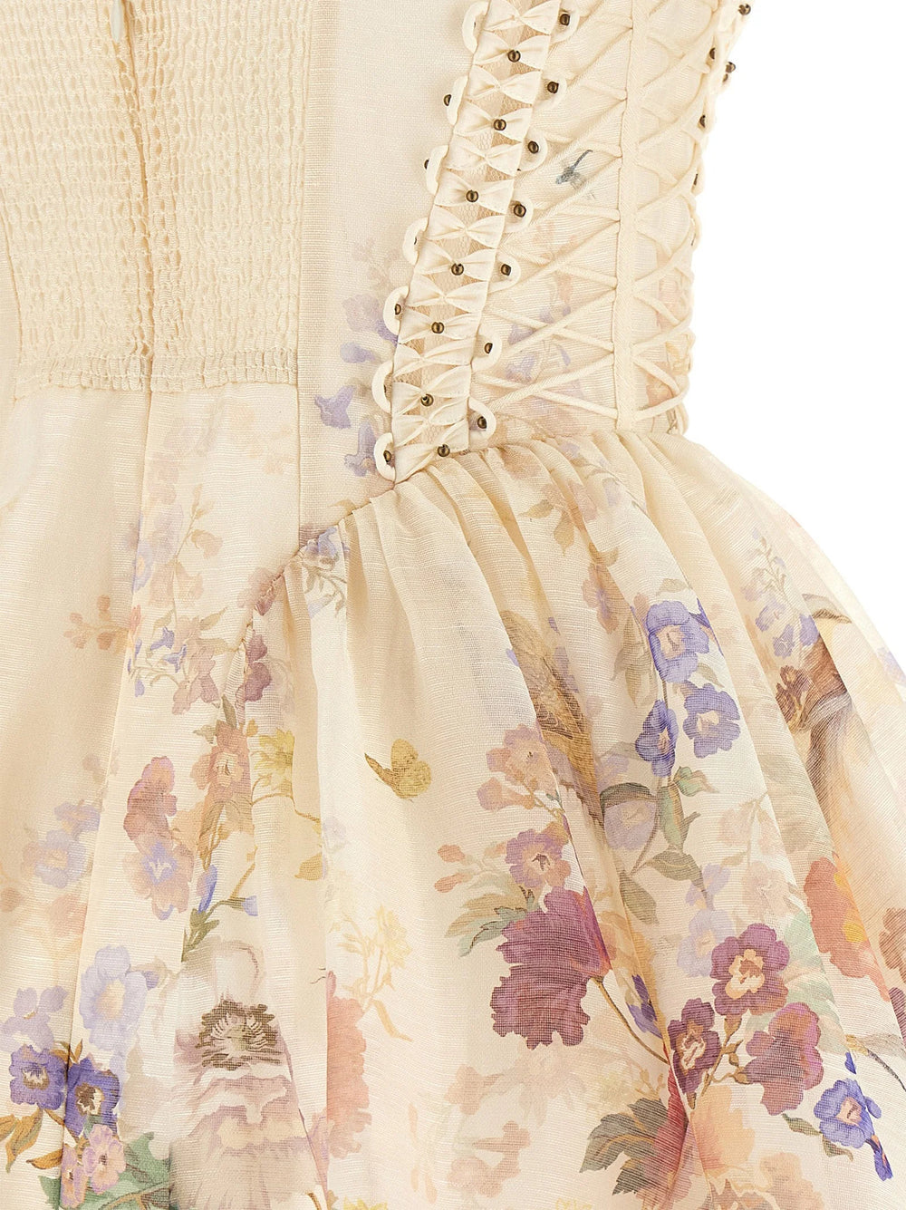 Zimmermann Beige Linen Short Dress - 1