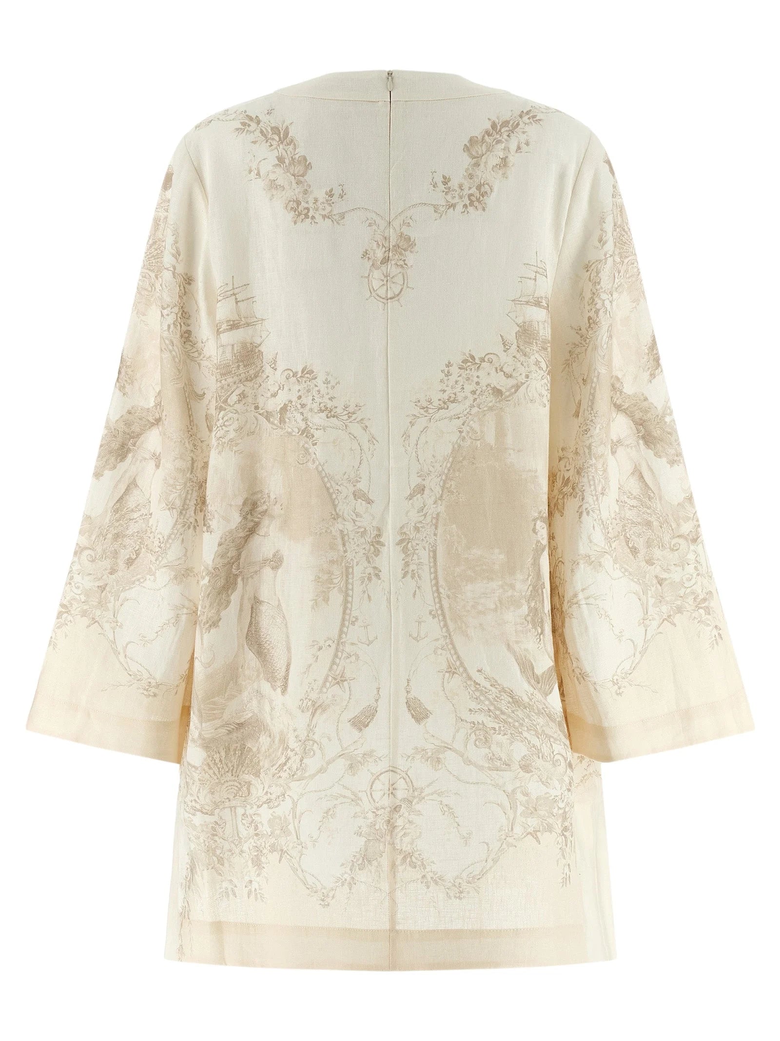 Zimmermann Beige Linen Short Dress - 3