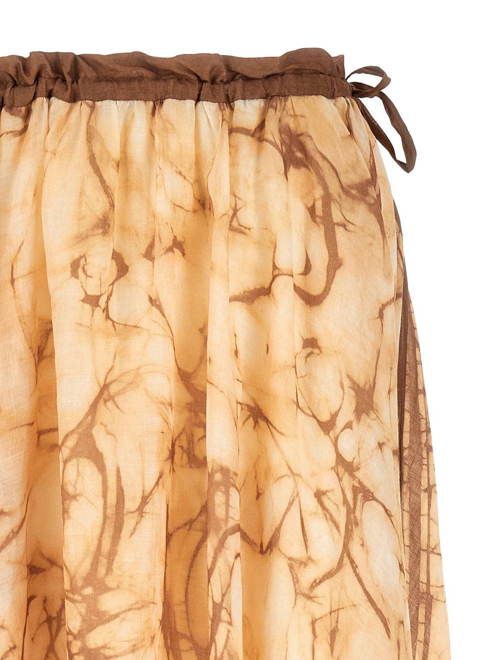 Zimmermann Beige Ramie Midi Skirt - 2