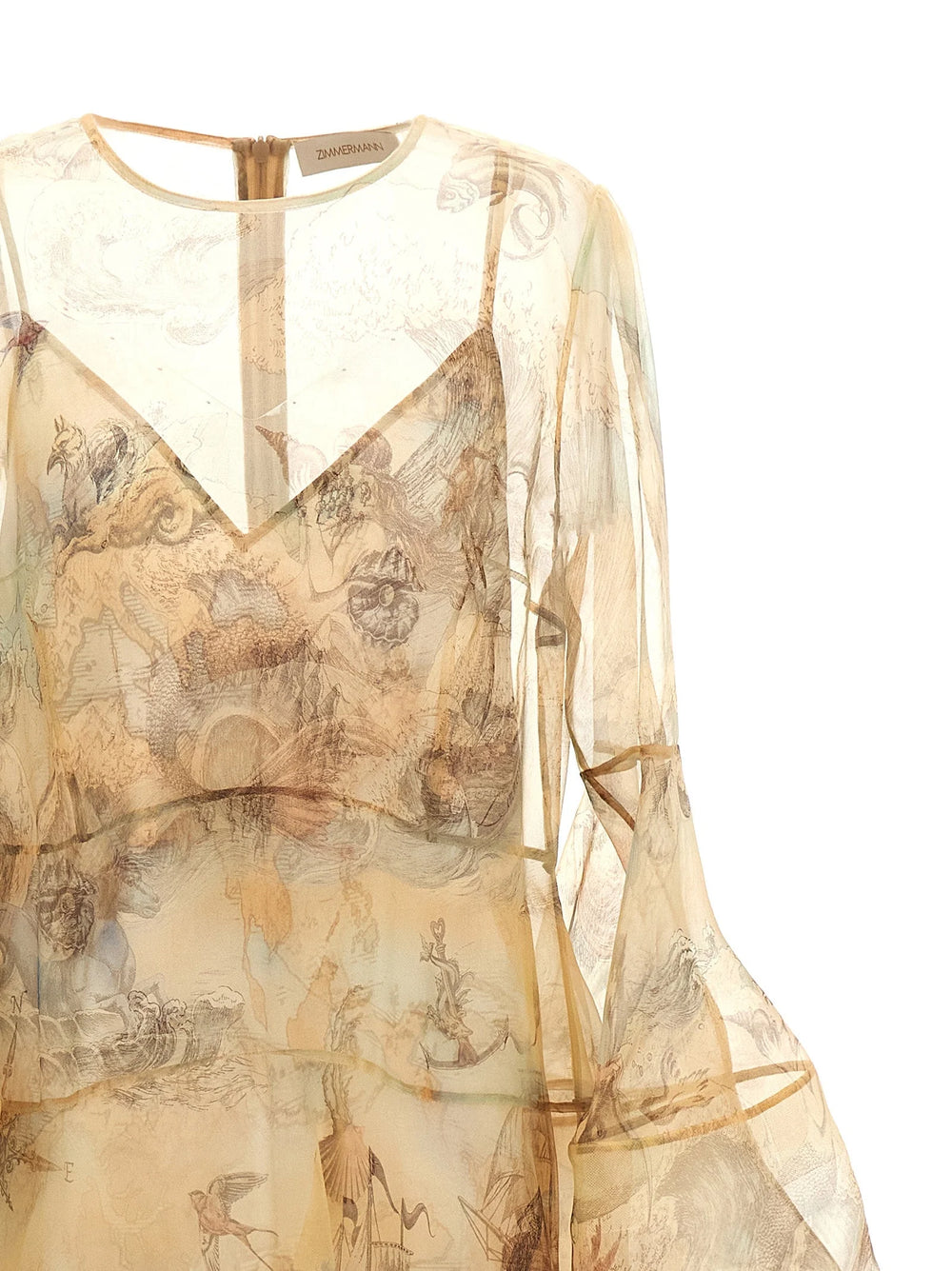 Zimmermann Beige Silk Long Dress - 2