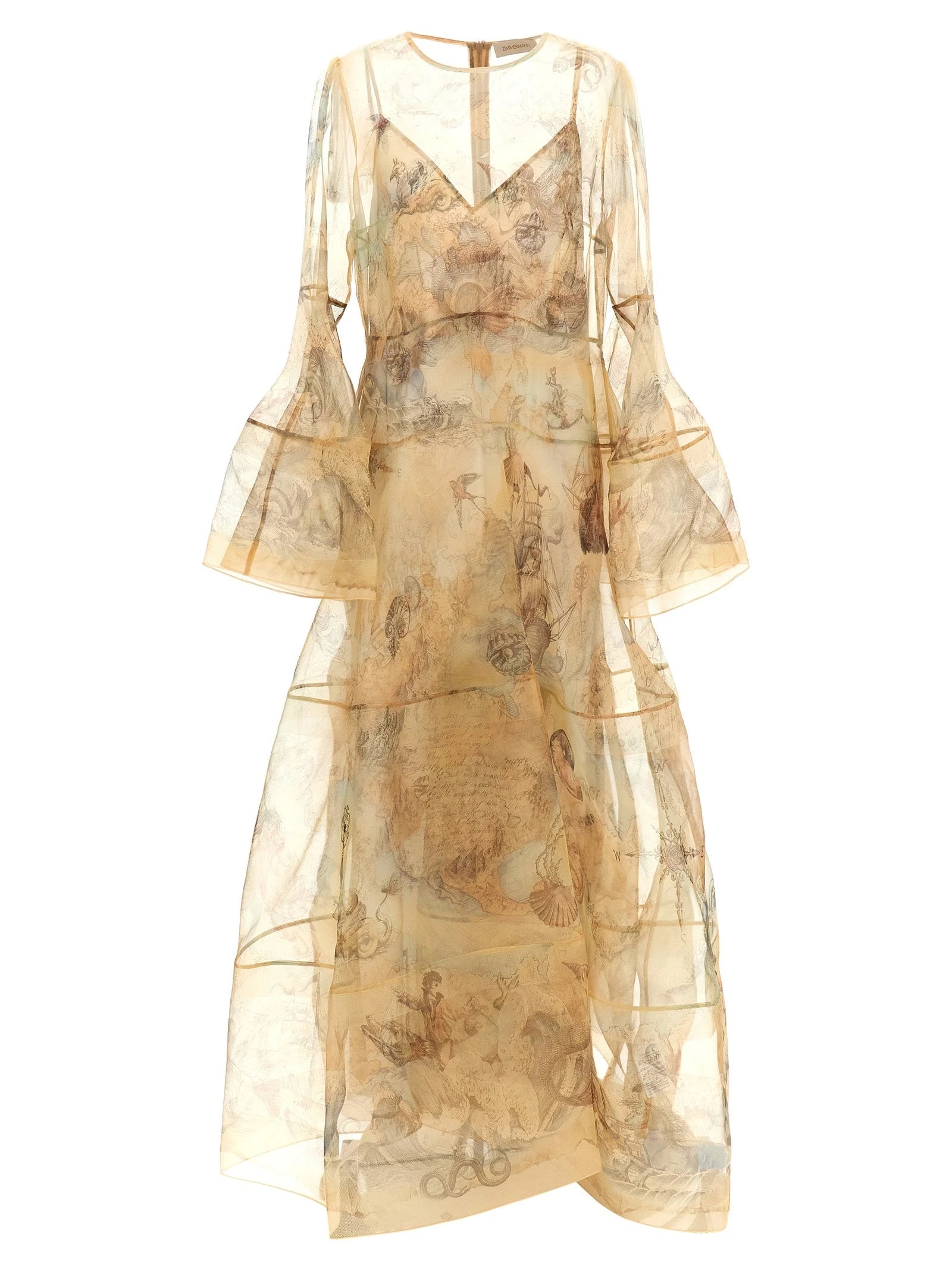 Zimmermann Beige Silk Long Dress - 2