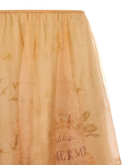 Zimmermann Beige Silk Mini Skirt - 2