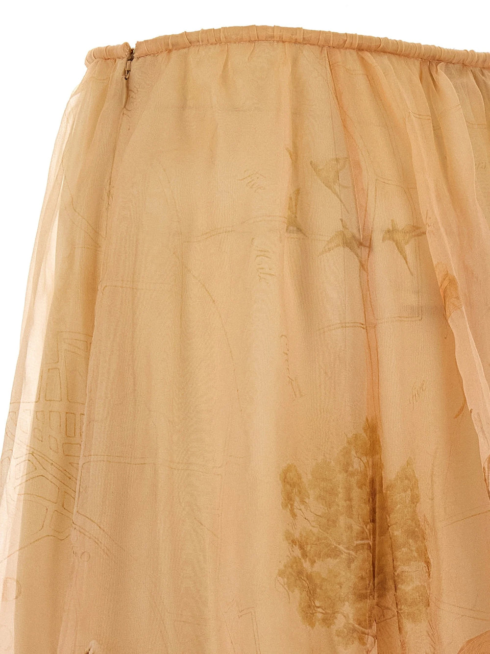 Zimmermann Beige Silk Mini Skirt - 2
