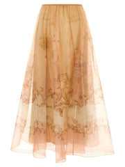 Zimmermann Beige Silk Mini Skirt - 2