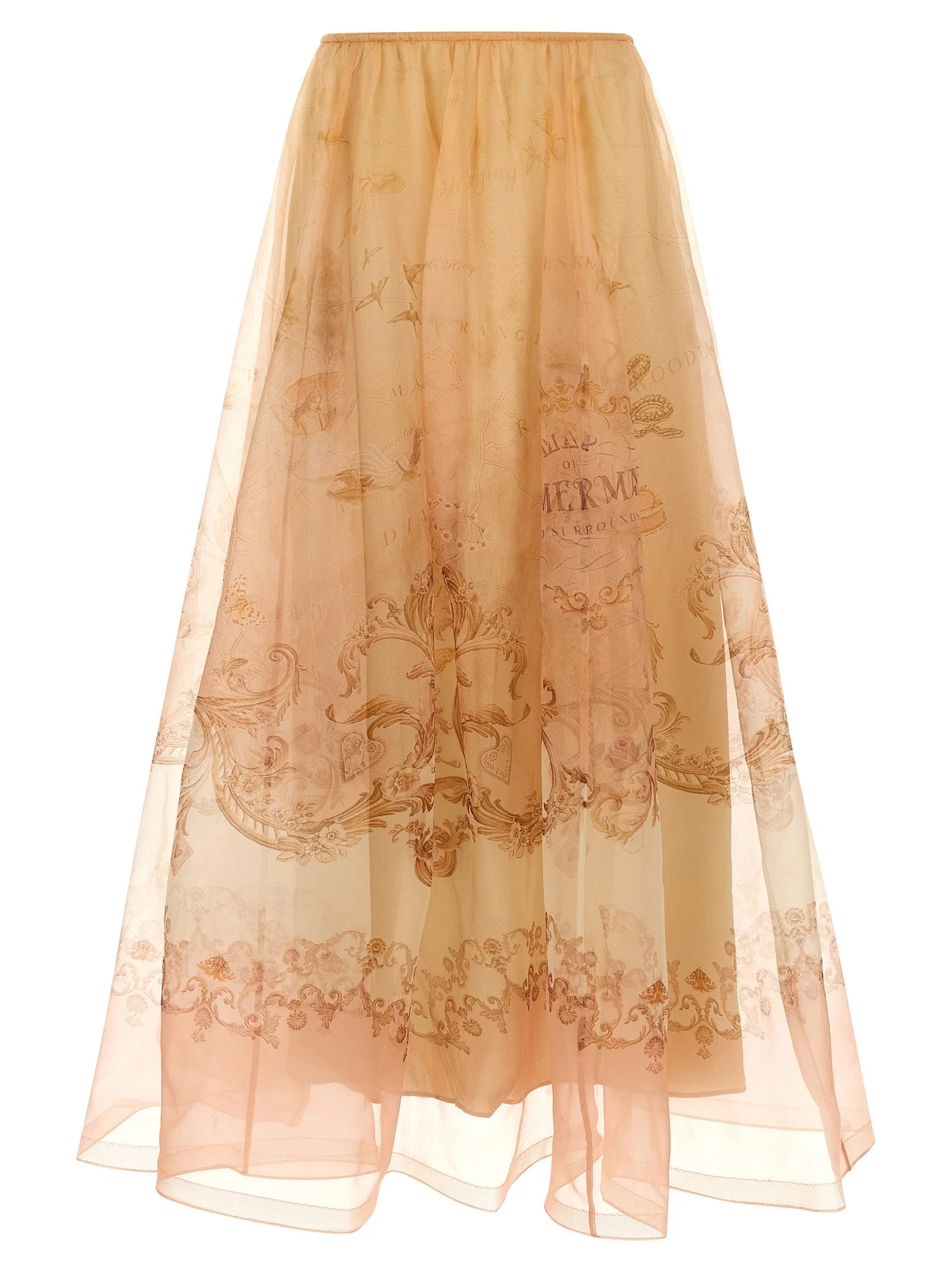 Zimmermann Beige Silk Mini Skirt - 2