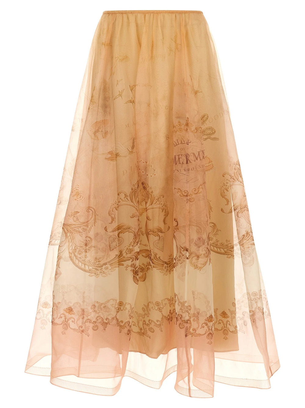 Zimmermann Beige Silk Mini Skirt - 2