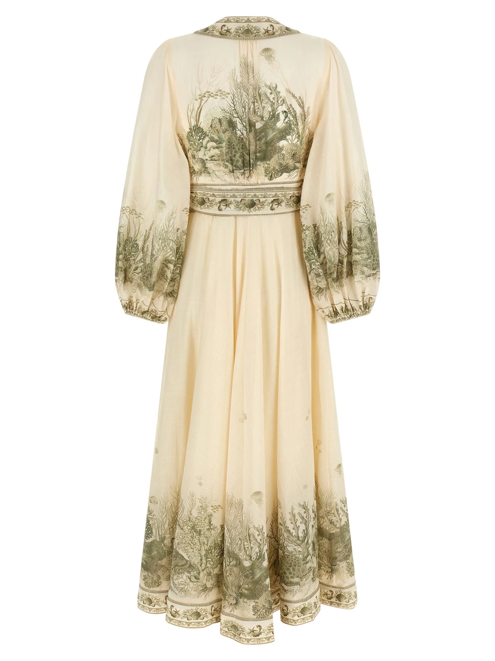 Zimmermann Bicolor Cotton Midi Dress - 1