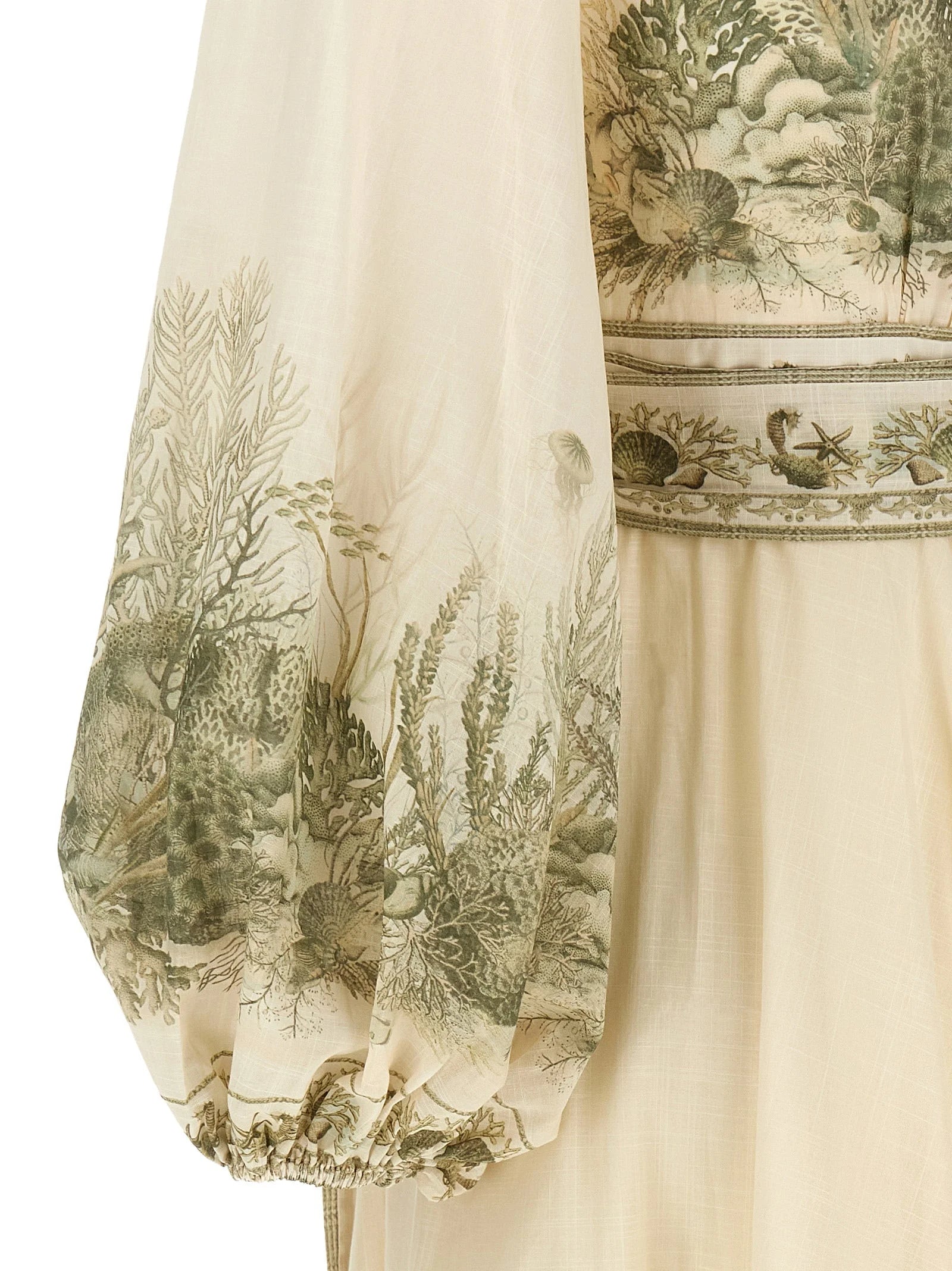Zimmermann Bicolor Cotton Midi Dress - 1