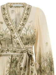 Zimmermann Bicolor Cotton Midi Dress - 1