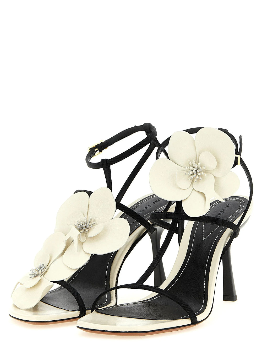 Zimmermann Bicolor Viscose Stiletto Heel Sandals - EU41/US11