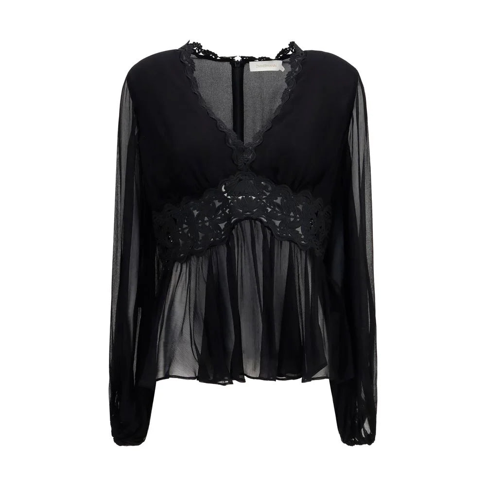 Zimmermann Black Viscose Blouse - 4