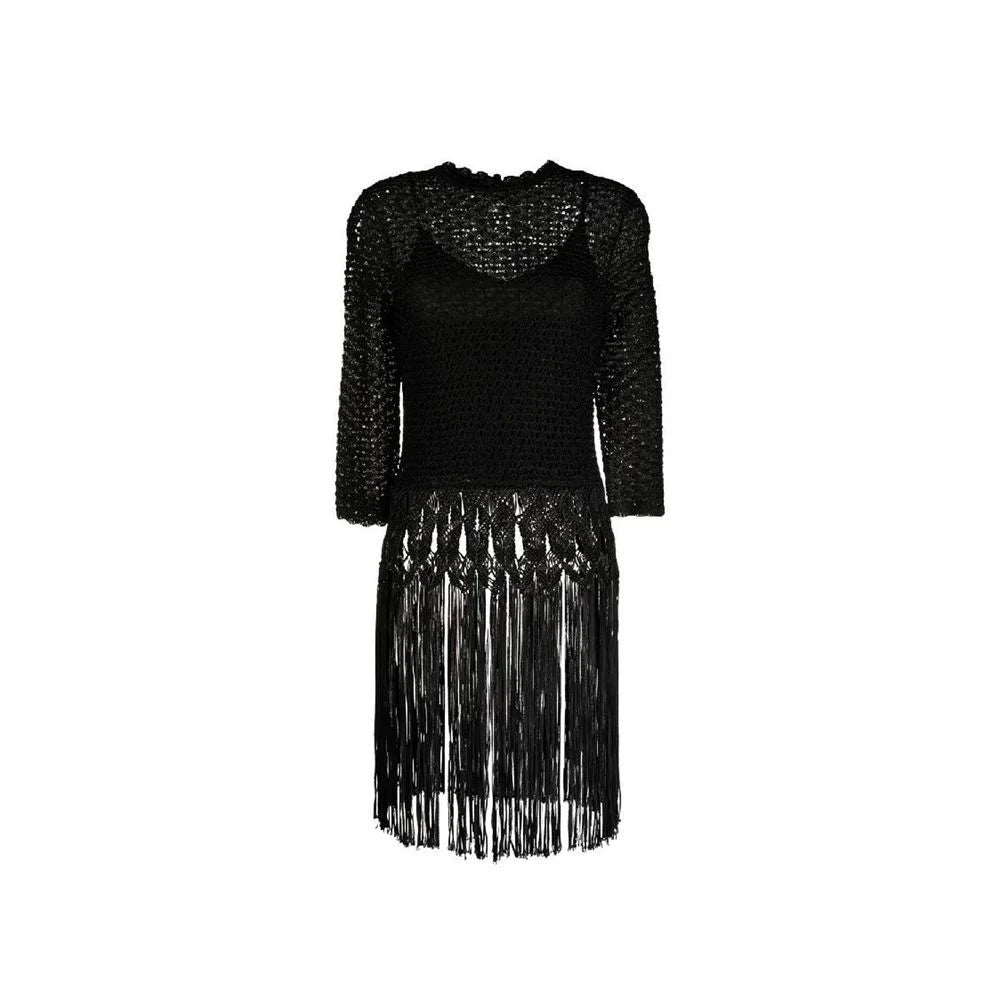 Rochie casual neagră din viscoză, Zimmermann - 44