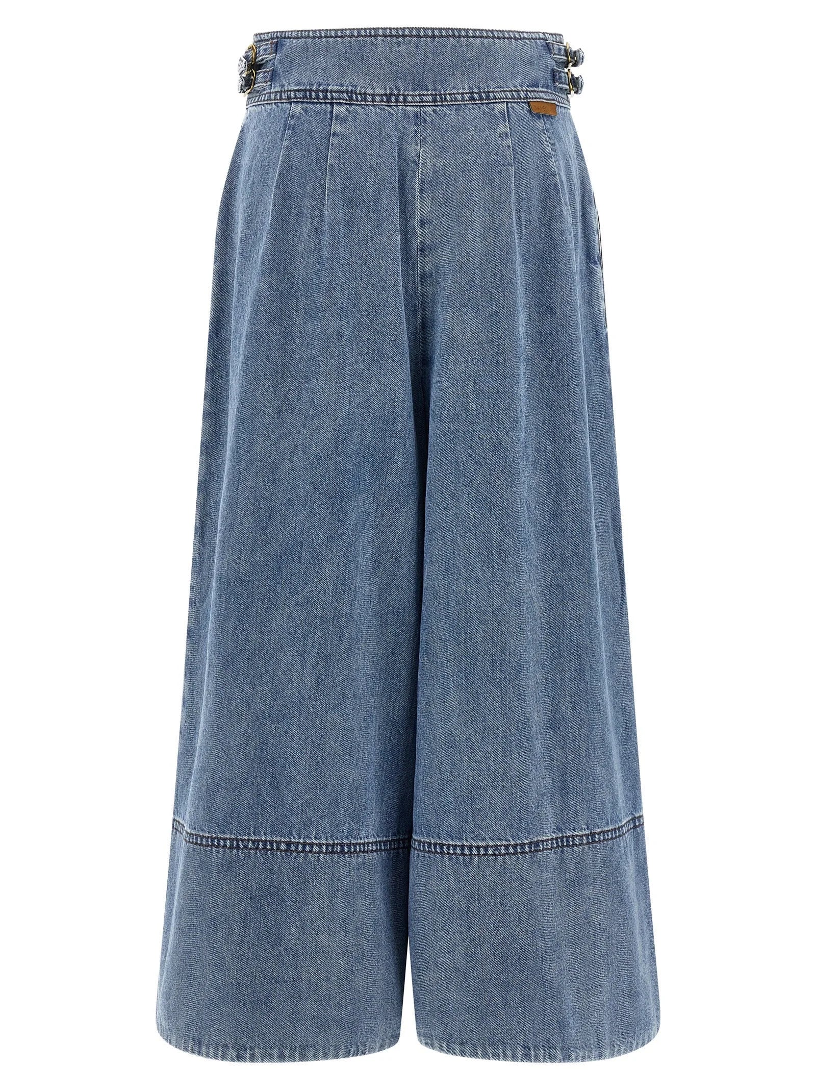 Zimmermann Blue Cotton Cropped Jeans - 3