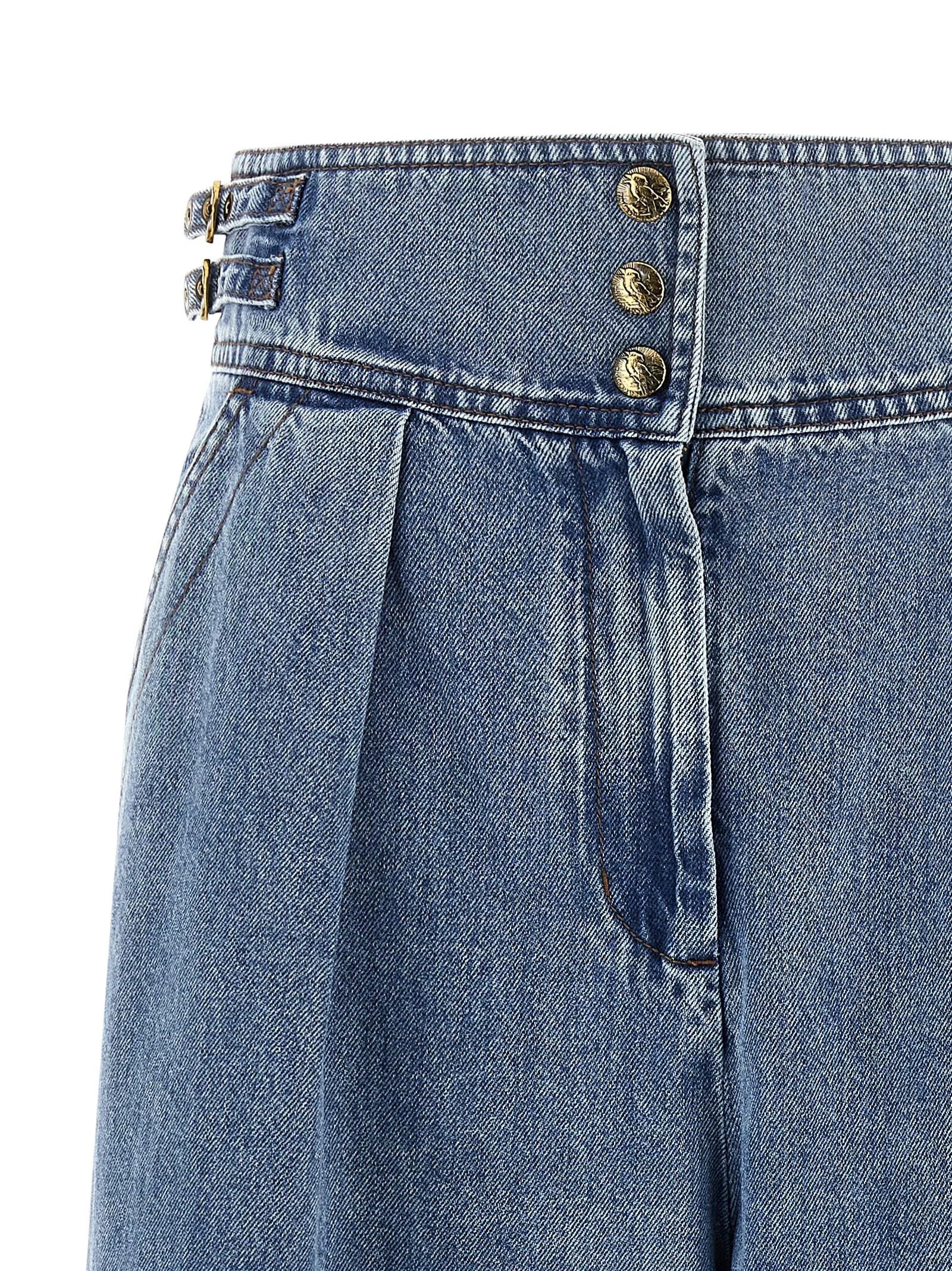 Zimmermann Blue Cotton Cropped Jeans - 3