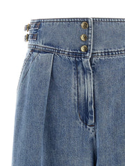 Zimmermann Blue Cotton Cropped Jeans - 3