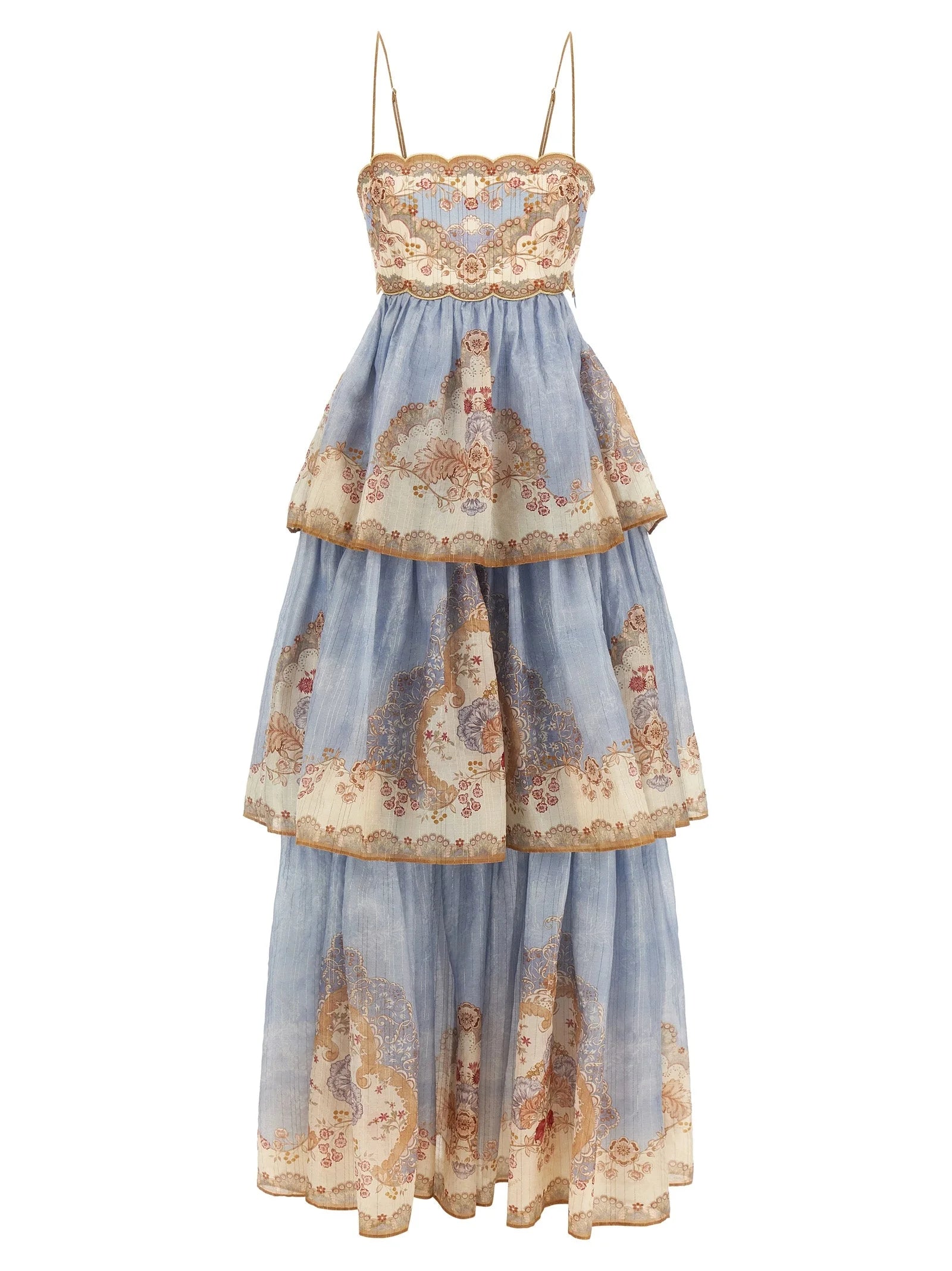 Zimmermann Blue Cotton Long Dress - 2