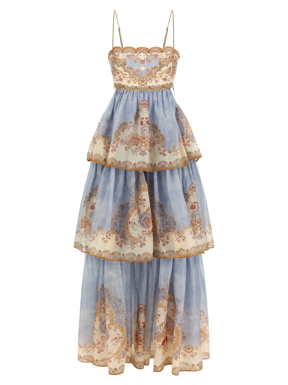 Zimmermann Blue Cotton Long Dress - 2