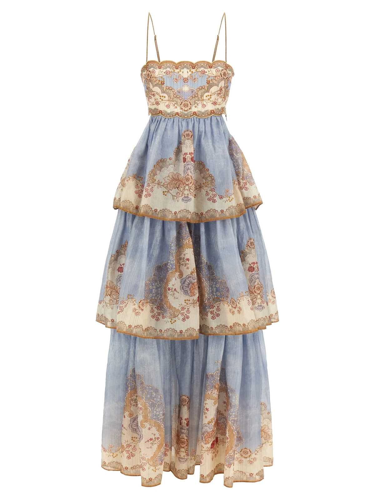 Zimmermann Blue Cotton Long Dress - 2