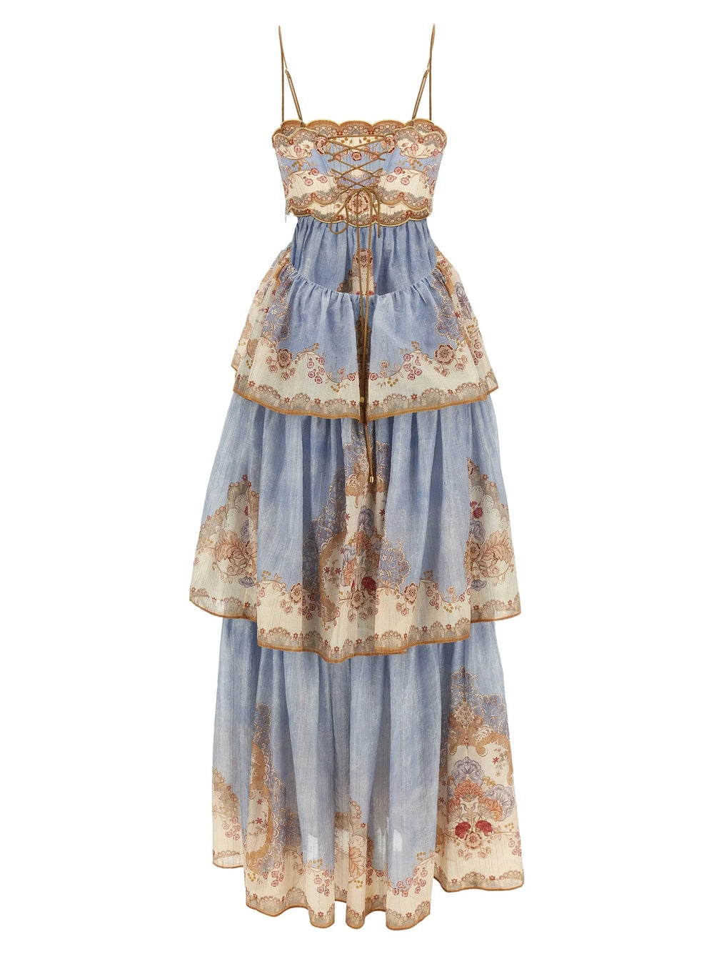 Zimmermann Blue Cotton Long Dress - 2