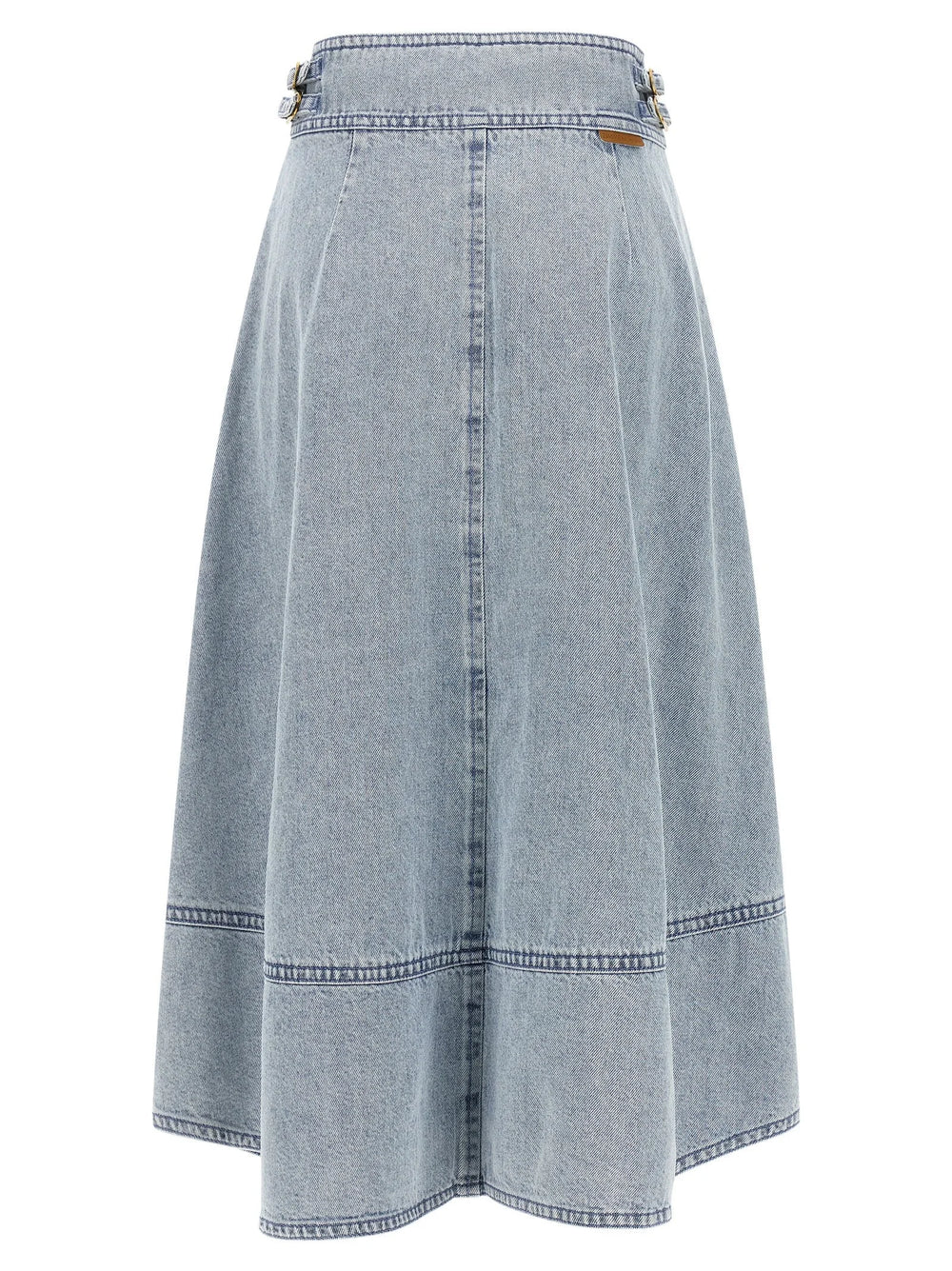 Zimmermann Blue Cotton Midi Skirt - 2