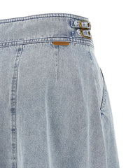 Zimmermann Blue Cotton Midi Skirt - 2