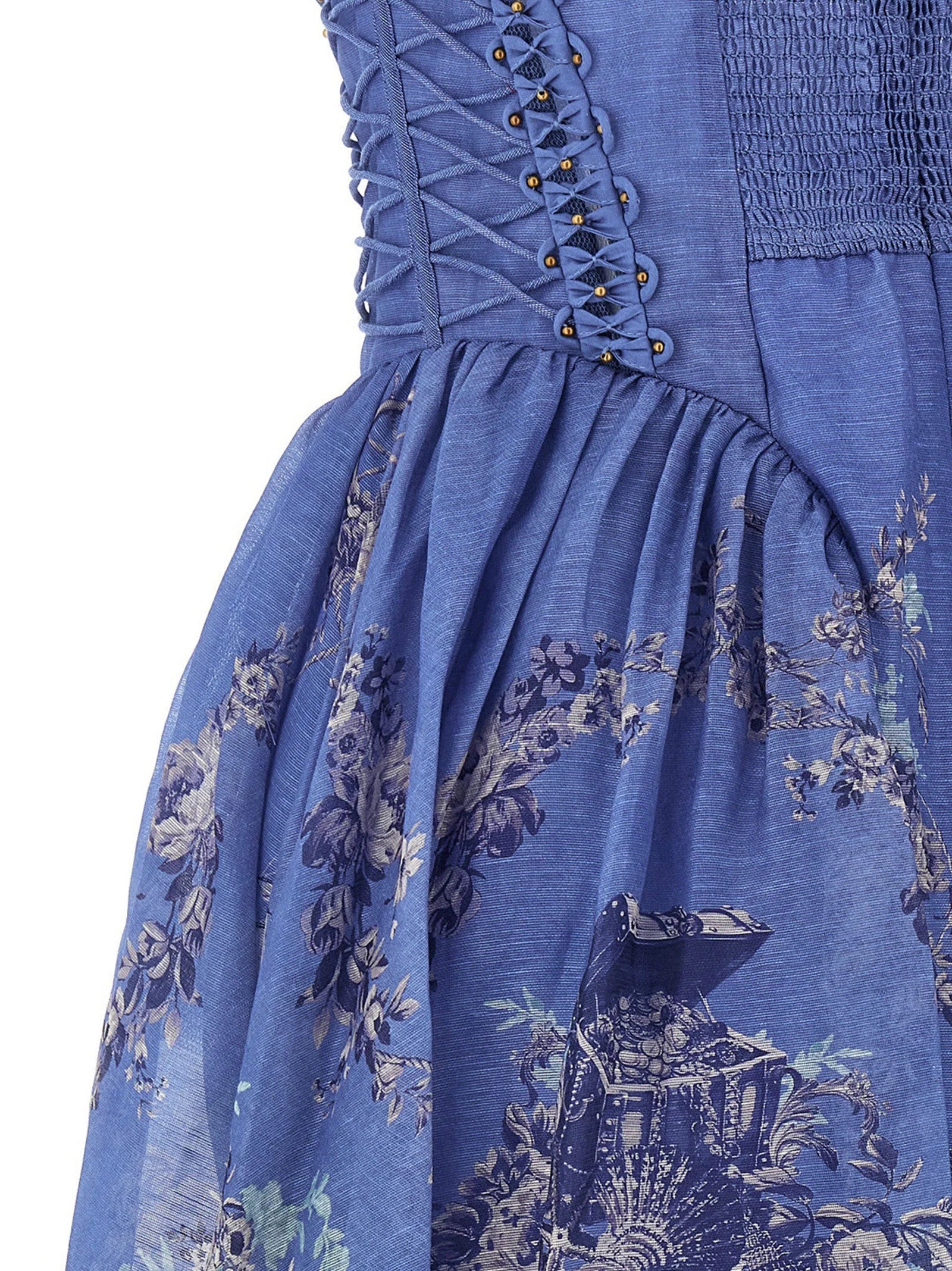 Zimmermann Blue Linen Long Dress - 3