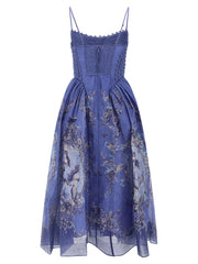Zimmermann Blue Linen Long Dress - 3