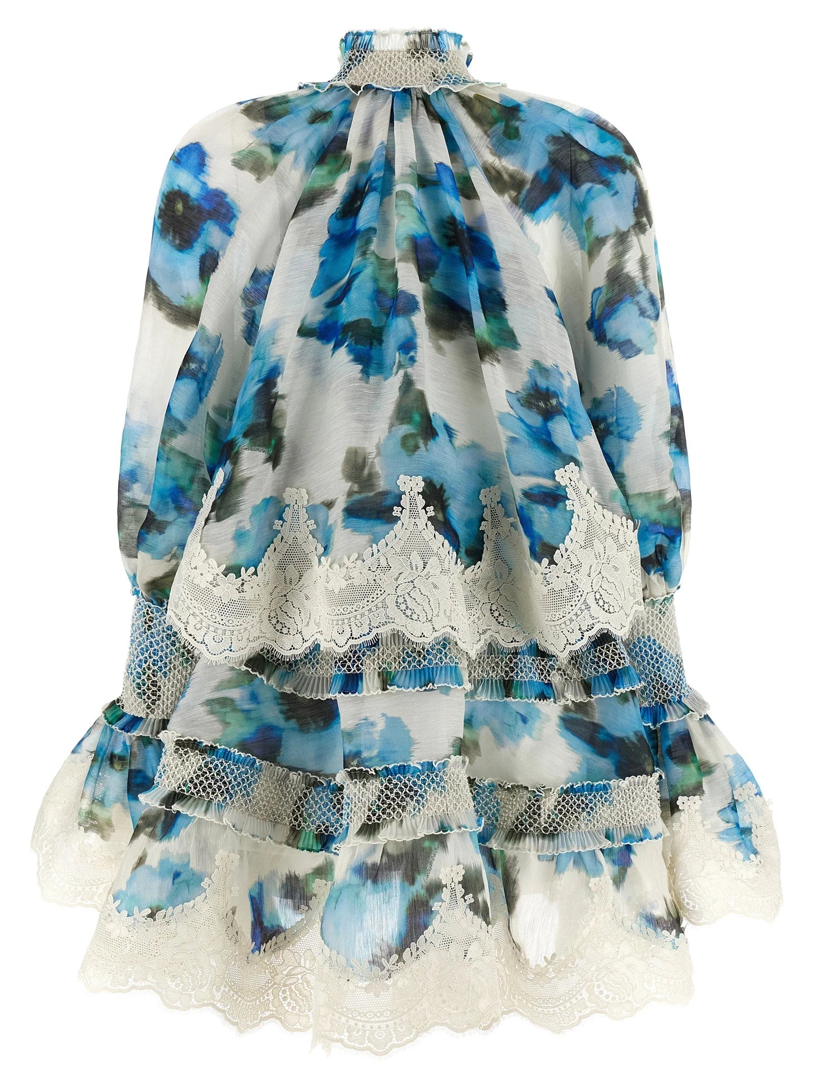 Zimmermann Blue Linen Short Dress - 2