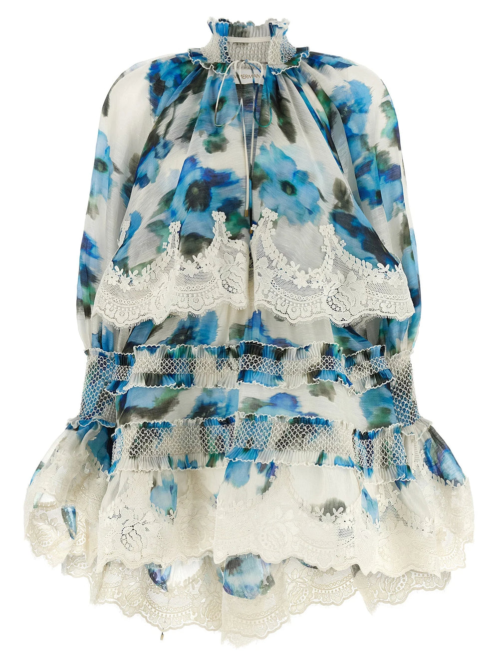 Zimmermann Blue Linen Short Dress - 2
