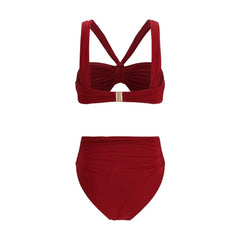 Zimmermann Bordeaux Polyester Bikini