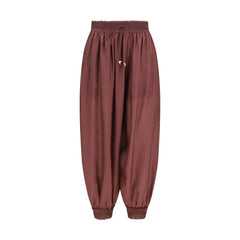 Zimmermann Bordeaux Silk Casual Pants