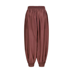 Zimmermann Bordeaux Silk Casual Pants