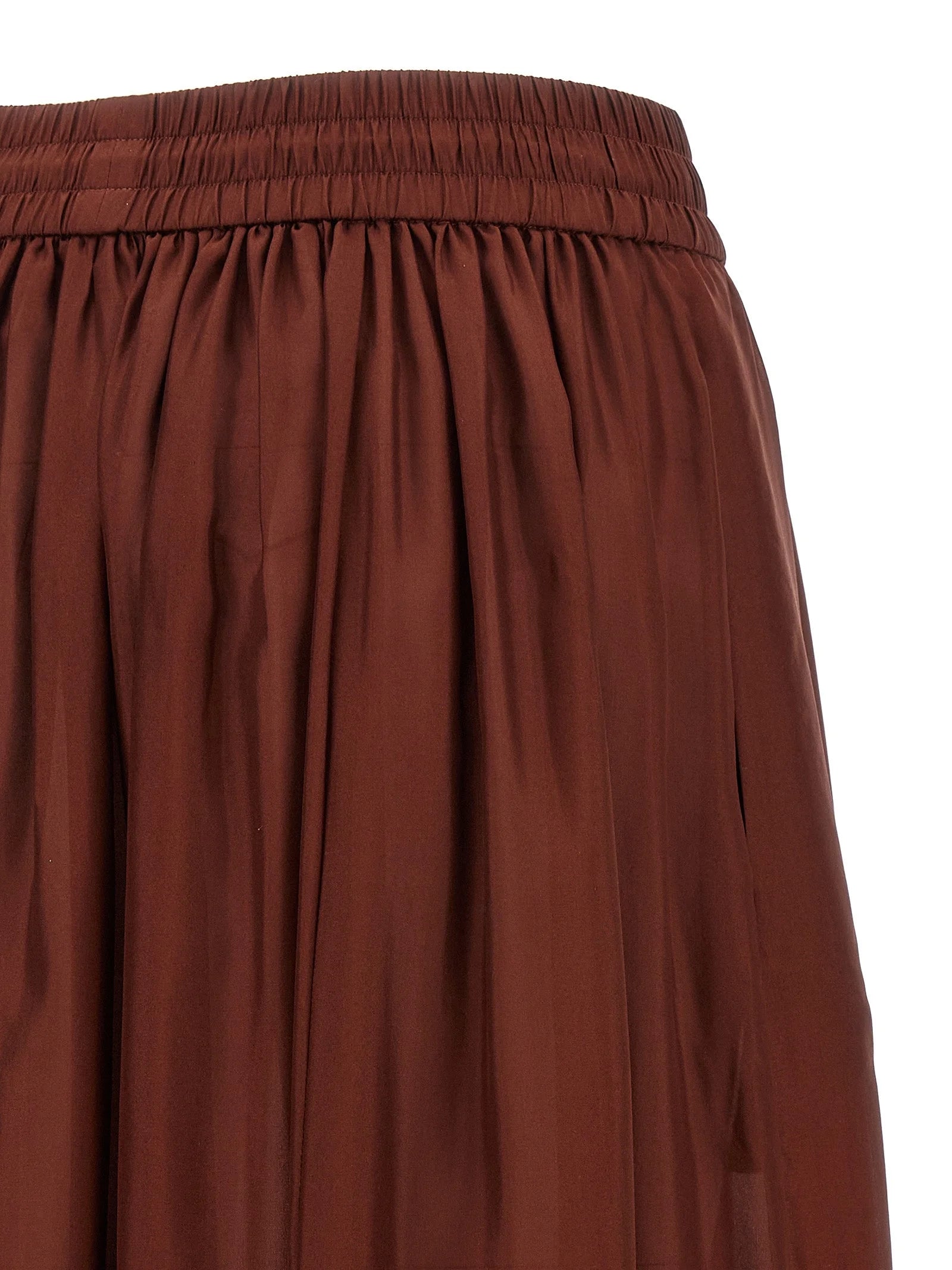 Zimmermann Bordeaux Silk Mini Skirt - 4