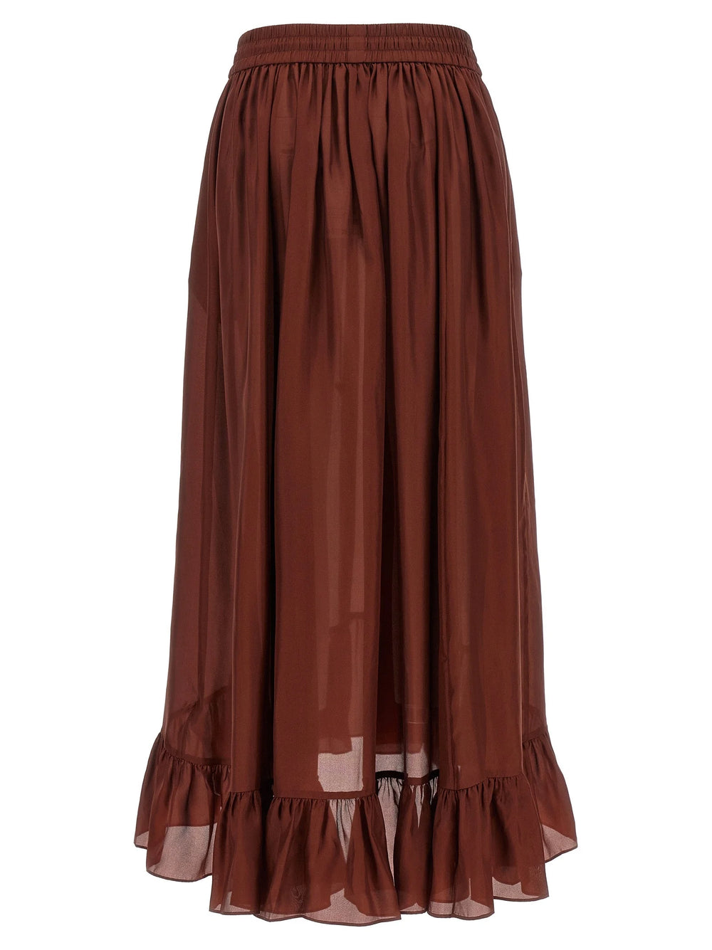 Zimmermann Bordeaux Silk Mini Skirt - 4