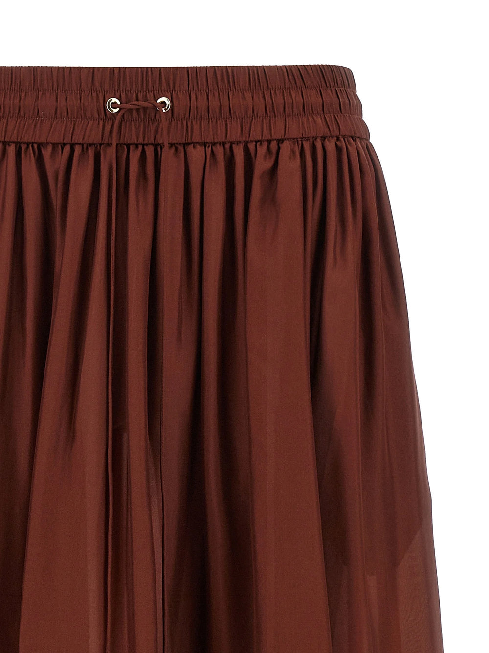 Zimmermann Bordeaux Silk Mini Skirt - 4