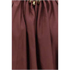Zimmermann Bordeaux Silk Sleeveles T-Shirt
